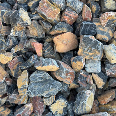 Tiger decorative rock used for landscaping and garden accents in Ogden, Utah